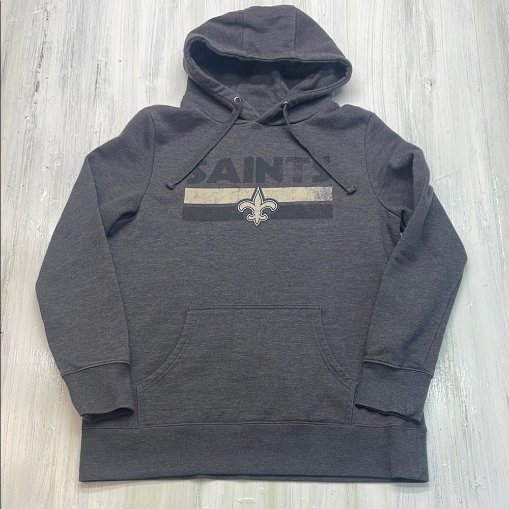 NFL  Pro Line Fanatics Gray Saints Pullover Hoodie Sweatshirt Sz M